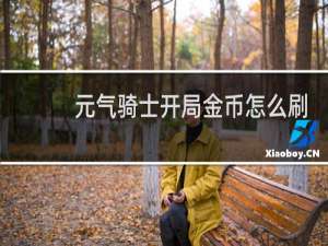 元气骑士开局金币怎么刷