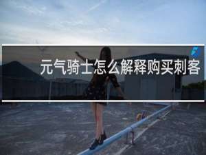 元气骑士怎么解释购买刺客