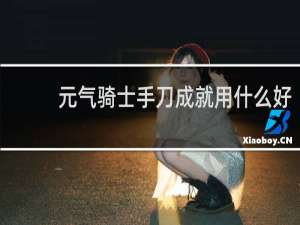 元气骑士手刀成就用什么好