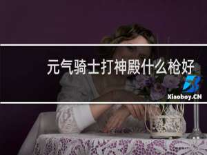元气骑士打神殿什么枪好