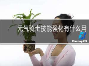 元气骑士技能强化有什么用