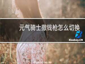 元气骑士撒钱枪怎么切换模式
