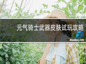 元气骑士武器皮肤试玩攻略