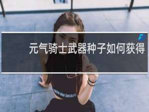 元气骑士武器种子如何获得