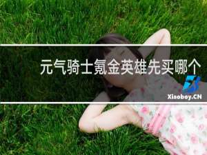 元气骑士氪金英雄先买哪个