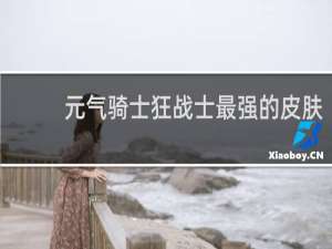 元气骑士狂战士最强的皮肤