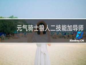 元气骑士狼人二技能加导师