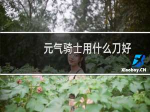 元气骑士用什么刀好