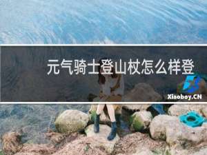 元气骑士登山杖怎么样登山杖作用说明