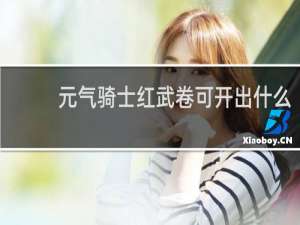 元气骑士红武卷可开出什么
