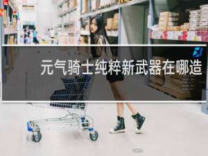 元气骑士纯粹新武器在哪造