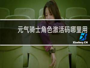 元气骑士角色激活码哪里用