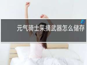 元气骑士采摘武器怎么储存