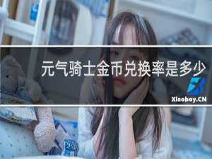 元气骑士金币兑换率是多少
