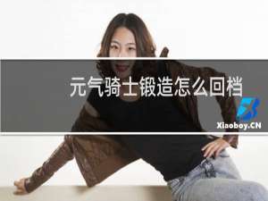 元气骑士锻造怎么回档