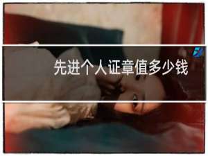 先进个人证章值多少钱