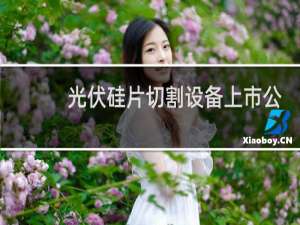 光伏硅片切割设备上市公司
