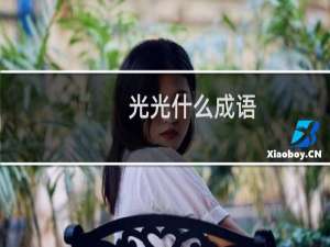 光光什么成语