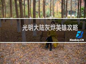 光明大陆灰烬英雄攻略