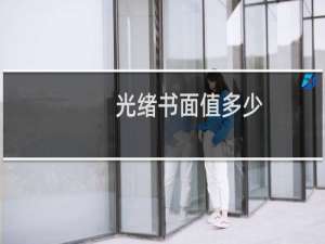 光绪书面值多少