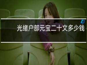 光绪户部元宝二十文多少钱