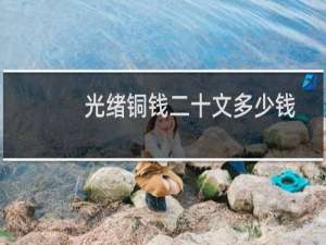 光绪铜钱二十文多少钱