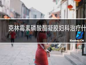 克林霉素磷酸酯凝胶妇科治疗什么