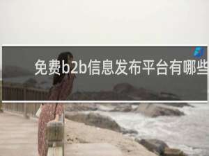 免费b2b信息发布平台有哪些