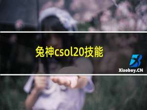 兔神csol 技能