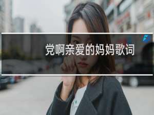 党啊亲爱的妈妈歌词