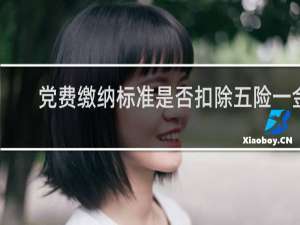 党费缴纳标准是否扣除五险一金