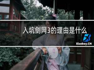 入坑剑网3的理由是什么