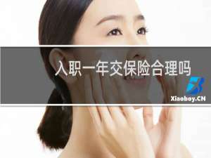 入职一年交保险合理吗