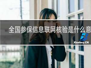 全国参保信息联网核验是什么意思