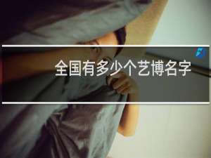 全国有多少个艺博名字