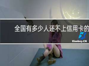 全国有多少人还不上信用卡的