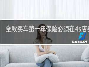 全款买车第一年保险必须在4s店买吗