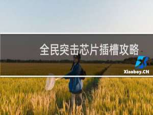 全民突击芯片插槽攻略