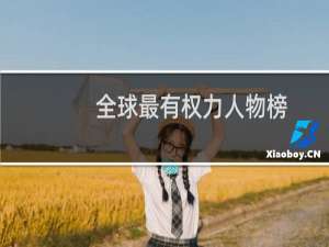 全球最有权力人物榜
