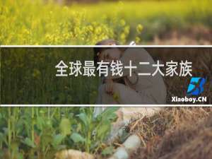 全球最有钱十二大家族