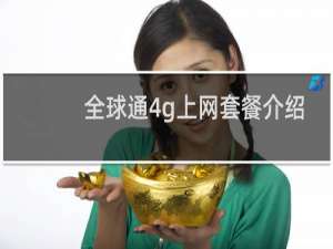 全球通4g上网套餐介绍
