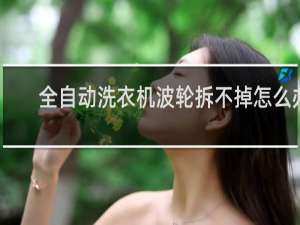 全自动洗衣机波轮拆不掉怎么办