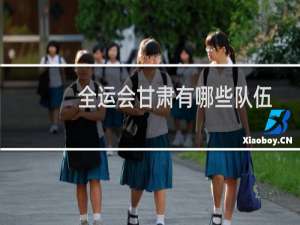 全运会甘肃有哪些队伍