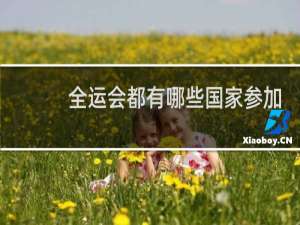 全运会都有哪些国家参加