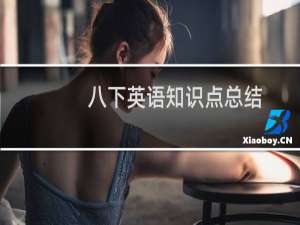 八下英语知识点总结