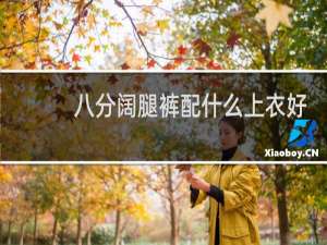 八分阔腿裤配什么上衣好看
