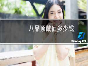 八品顶戴值多少钱