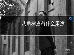 八角树皮有什么用途