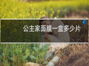 公主家面膜一盒多少片