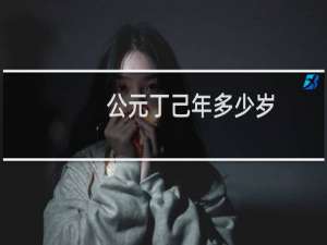 公元丁己年多少岁